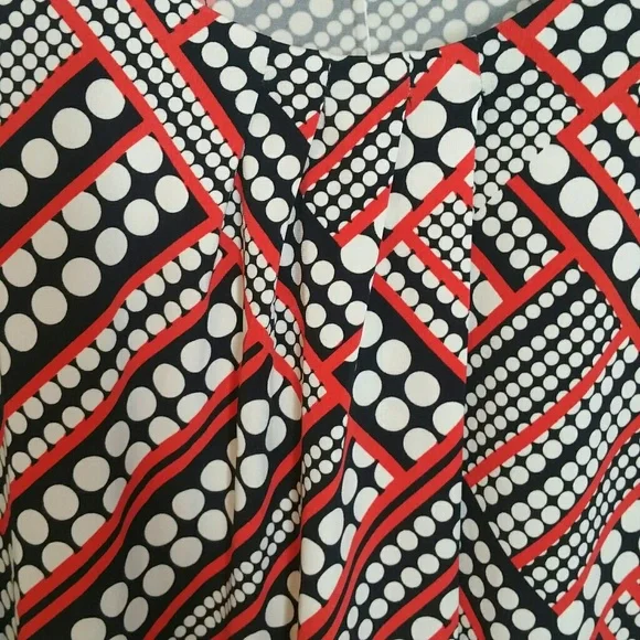 Anne Klein Black White Red Sleeveless Top … - Picture 4 of 7